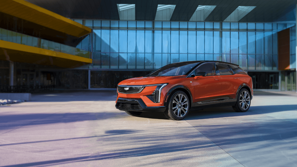 Red 2025 Cadillac Optiq